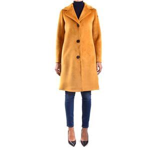Rrd Button Closure Coat Women camel Coats